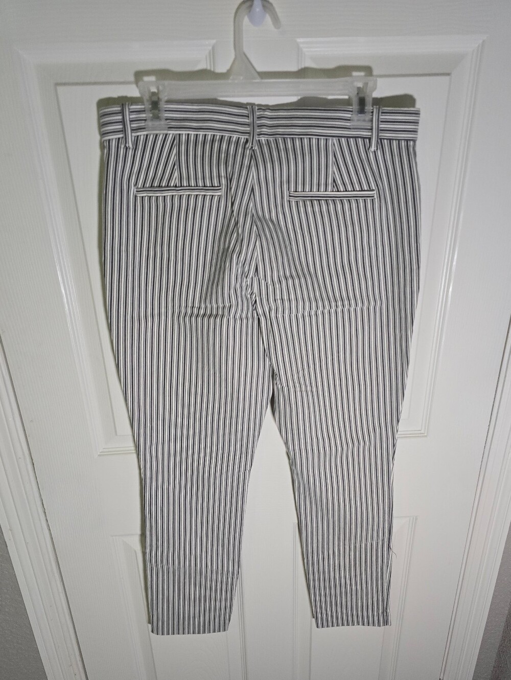Gap Womens Signature Skinny Ankle Striped Casual Pants Size 12 - Picture 2 of 12